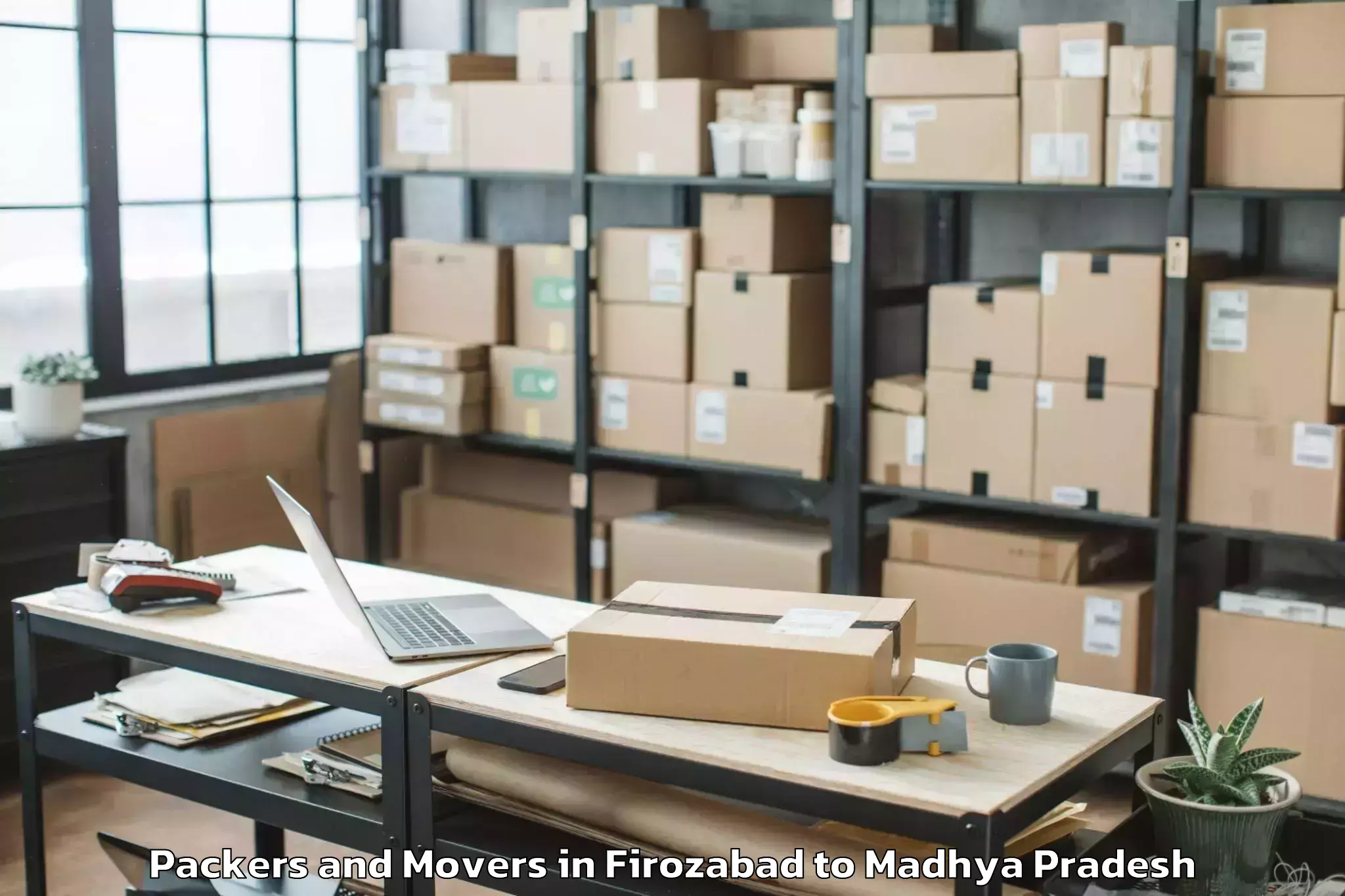 Trusted Firozabad to Majhauli Packers And Movers